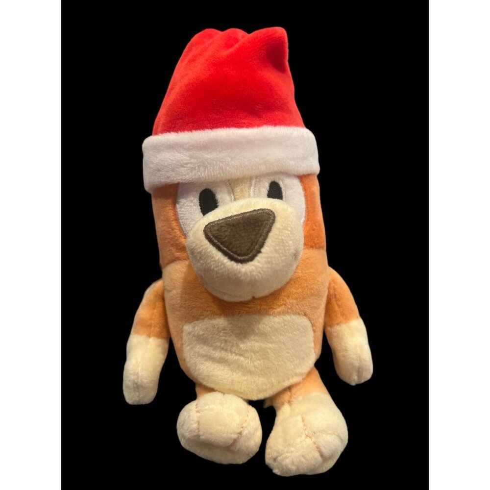 Bluey & Friends‎ Bingo 8” Plush With Christmas Santa Hat, 2018 Moose Toys